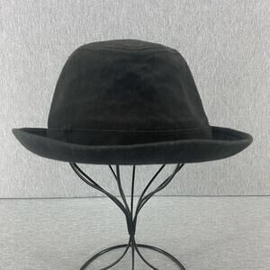 Bio Domes Headgear Fedora Black 100% Cotton Hat Mens L/XL